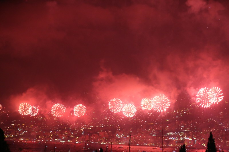 Jounieh Fireworks Show from Trinidad